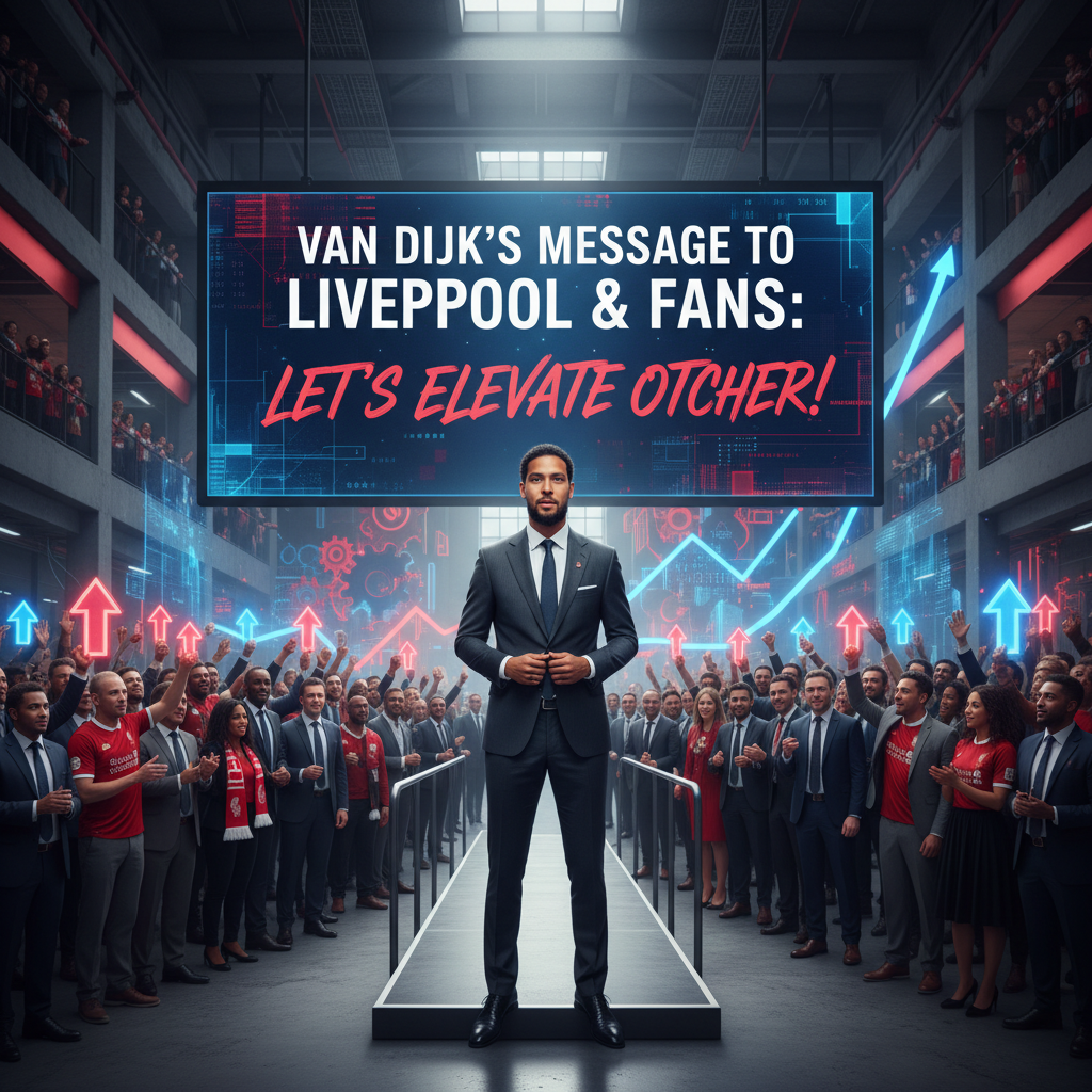 Pesan Van Dijk ke Liverpool dan Fans: Ayo Saling Angkat!